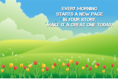 16% OFF on Poster - Motivational Quote Good Morning Paper Print