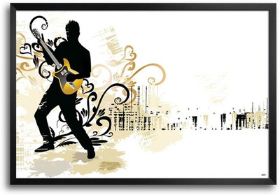 74% OFF on Guitar Music Fp00003970 Framed Photographic Paper