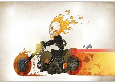 37% OFF on Amazing Ghost Rider Poster (18 x 12 Inches) by Shopkeeda Paper Print