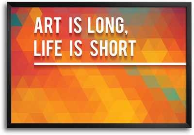 46% OFF on ShopMantra Art is Long Typography Laminated Frame Poster Paper Print 46% OFF on ShopMantra Art is Long Typography Laminated Frame Poster Paper Print