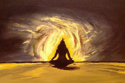 37% OFF on Lord Shiva Sitting Poster Paper Print