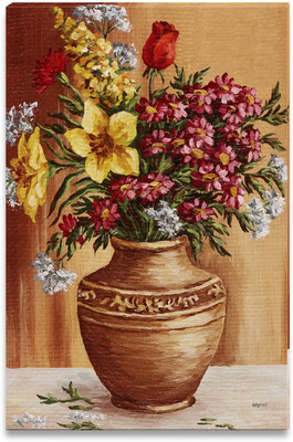 43% OFF on Vase with Bouquet of Flowers Canvas Art
