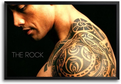 53% OFF on Dwayne Johnson Fp00004058 Framed Photographic Paper