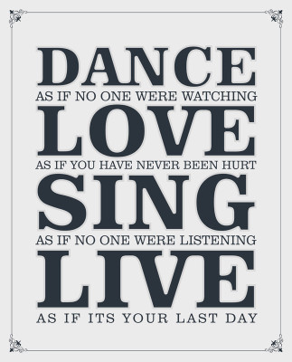 8% OFF on Dance Love Sing Live Paper Print