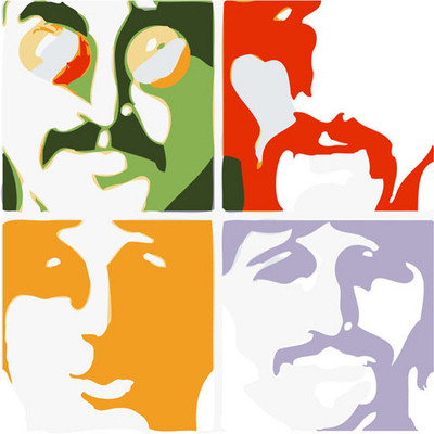 35% OFF on Beatles Sea of Color Paper Print