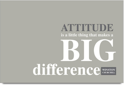 62% OFF on Quote On Attitude Paper Print