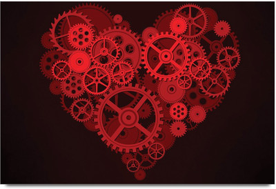 75% OFF on Heart Engine Paper Print