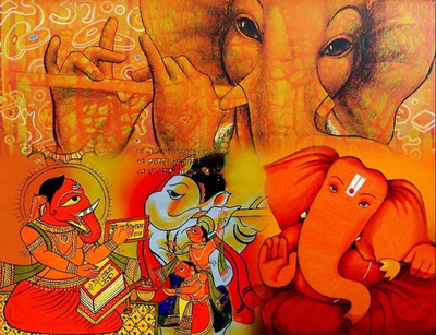 81% OFF on Painting Without Frame - Multiple Canvas Art