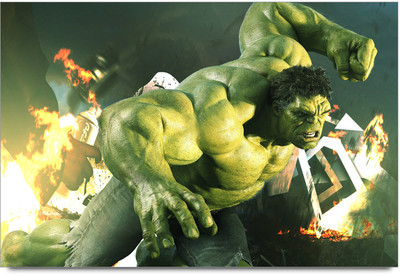 62% OFF on Hulk The Superhero Paper Print 62% OFF on Hulk The Superhero Paper Print