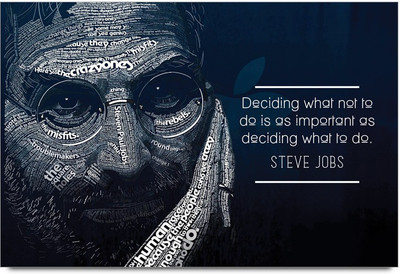 53% OFF on Deciding What Not To Do Quote By Steve Jobs Laminated Poster Paper Print 53% OFF on Deciding What Not To Do Quote By Steve Jobs Laminated Poster Paper Print