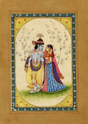 39% OFF on Radha Krishna Mughal Miniature Fine Art Print 39% OFF on Radha Krishna Mughal Miniature Fine Art Print