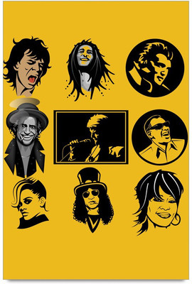 77% OFF on Shoprock Hall Of Fame Rockstar Musicians Digital Photographic Paper