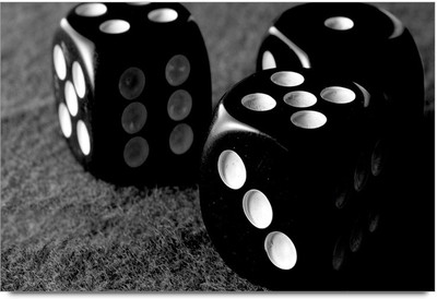 34% OFF on Amy Three Dices 3D Poster