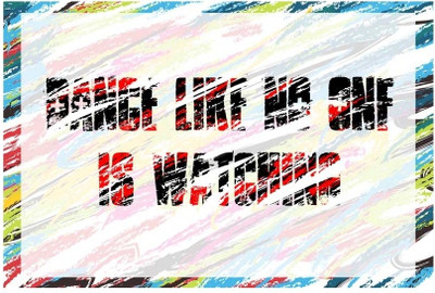 6% OFF on Dance Like No One is Watching Paper Print