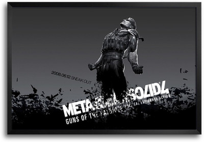 46% OFF on Metal Gear Solid Four Gamer Grunge Charcter Laminated Framed Paper Print 46% OFF on Metal Gear Solid Four Gamer Grunge Charcter Laminated Framed Paper Print