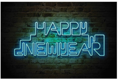 73% OFF on Artmagik Happy New Year Fine Art Print