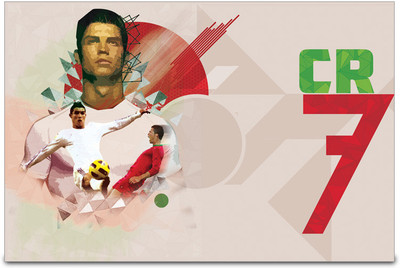 53% OFF on ShopMantra Cristiano Ronaldo Portugal Football Poster Paper Print