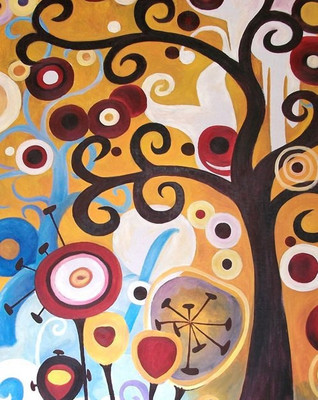 80% OFF on Holicshop tree Canvas Pianting without Frame Canvas Art