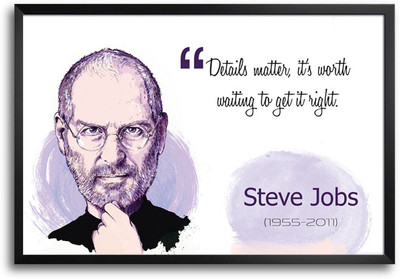 46% OFF on Details Matter, Its Worth Waiting To Get It Right Quote By Steve Jobs Laminated Framed Paper Print 46% OFF on Details Matter, Its Worth Waiting To Get It Right Quote By Steve Jobs Laminated Framed Paper Print