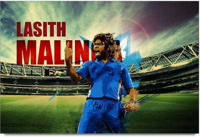 53% OFF on Lasith Malinga The Slinger Laminated Poster Paper Print