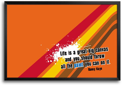 46% OFF on Life Is A Great Big Canvas Quote Design Laminated Framed Paper Print 46% OFF on Life Is A Great Big Canvas Quote Design Laminated Framed Paper Print