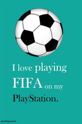 56% OFF on Love Football Fine Art Print