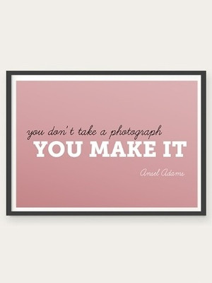 70% OFF on You Dont Take A Photograph You Make It 3D Poster 70% OFF on You Dont Take A Photograph You Make It 3D Poster