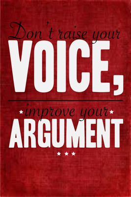 16% OFF on Poster - Motivational Quote To Improve Your Arguments Paper Print