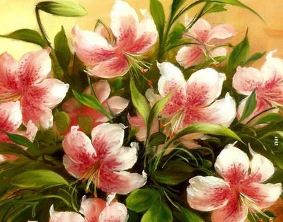 79% OFF on Painting Without Frame - Abstract Flowers Canvas Art