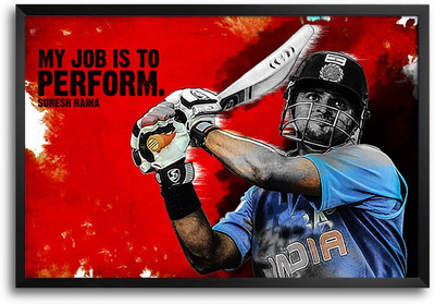 46% OFF on Shopmantra Suresh Raina Perform Paper Print