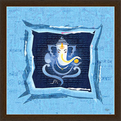 16% OFF on Peaceful Ganesha Photo Frame by Returnfavors Canvas Art