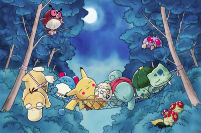62% OFF on Cute Sleeping Pokemons Poster Photographic Paper