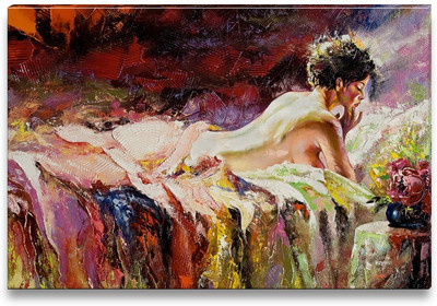 43% OFF on The Naked Girl Laying on a Bed Canvas Art 43% OFF on The Naked Girl Laying on a Bed Canvas Art
