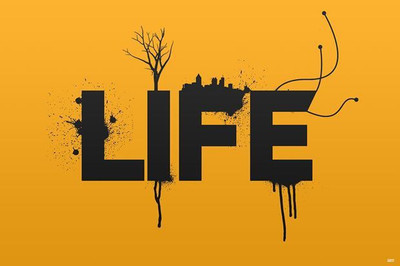 64% OFF on Life Typography Photographic Paper