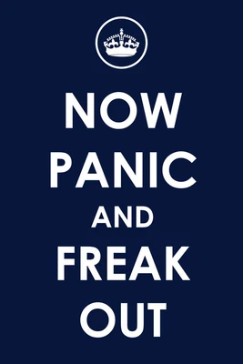 37% OFF on Now Panic and Freak Out - Blue Paper Print 37% OFF on Now Panic and Freak Out - Blue Paper Print