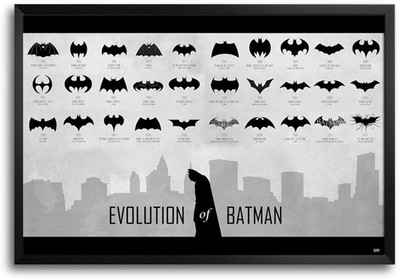 74% OFF on Evolution Of Batman Fp00003685 Framed Photographic Paper