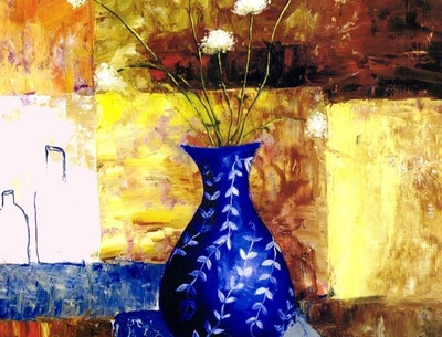 77% OFF on Painting Without Frame - Abstract Painting Canvas Art