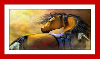 33% OFF on Horse Painting Fine Art Print