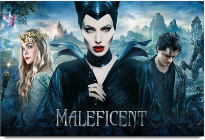 75% OFF on Maleficent 3D Paper Print