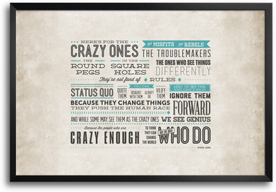 46% OFF on ShopMantra Steve Jobs Quote Laminated Frame Poster Paper Print 46% OFF on ShopMantra Steve Jobs Quote Laminated Frame Poster Paper Print