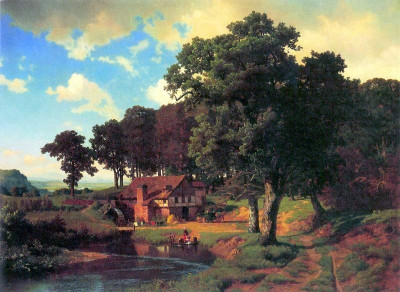 16% OFF on A Rustic Mill Medium by Bierstadt Fine Art Print