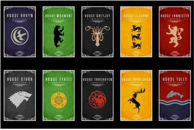 37% OFF on Game Of Thrones All Clans_poster By Spoilt Paper Print 37% OFF on Game Of Thrones All Clans_poster By Spoilt Paper Print