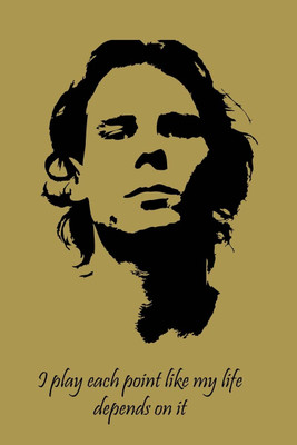 37% OFF on Rafael Nadal Quote Minimal Art Photographic Paper