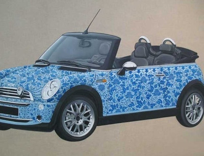 77% OFF on Painting Without Frame - Abstract Car Canvas Art