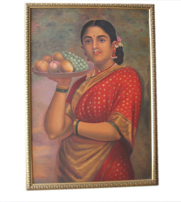 20% OFF on ICB South indian lady painting on canvas Canvas Art