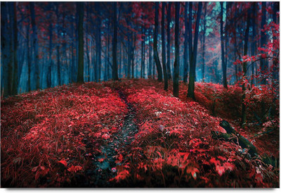 77% OFF on Shoprock Red Leafy Photographic Paper