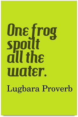 53% OFF on One Frog Spoilt All the Water Quote Laminated Poster Paper Print 53% OFF on One Frog Spoilt All the Water Quote Laminated Poster Paper Print