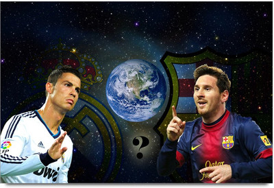 34% OFF on Lionel Messi Vs Cristiano Ronaldo Paper Print
