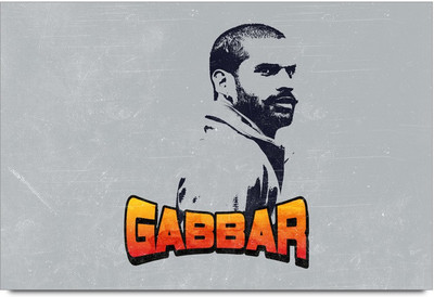 53% OFF on Shikhar Dhawan Gabbar Laminated Poster Paper Print