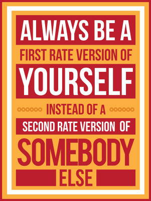 37% OFF on Always be first rate version Paper Print